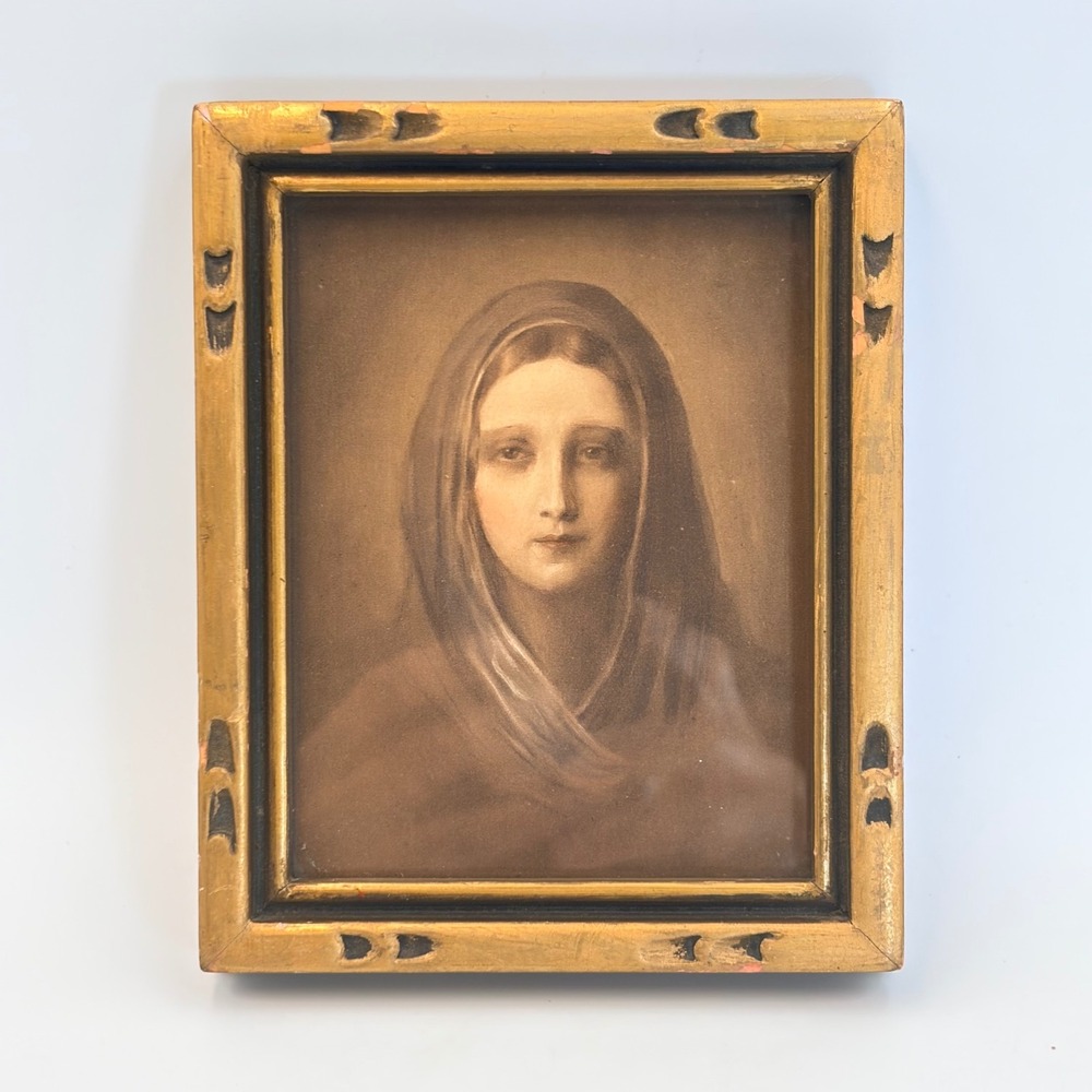 Joseph Gray Kitchell The Spirit of Motherhood Composite Madonna Framed Repro VTG